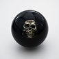 Affordable Street Rods Embedded Skull Shift Knob - 2 1/8" knob with a 16mm x 1.50 brass insert