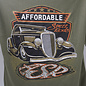 Affordable Street Rods RP 22 - ASR '34 Roadster Design on Military Green T-Shirt