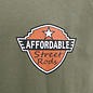 Affordable Street Rods RP 22 - ASR '34 Roadster Design on Military Green T-Shirt