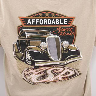 Affordable Street Rods RP 27 - ASR '34 Roadster Design on Desert Sand T-Shirt
