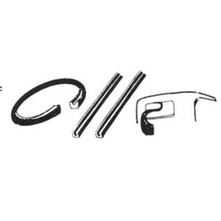 Vintique, Inc. 1930-34 Ford 3W & 5W Back Window Channel Kit - A-46108-SS