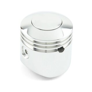 Lokar Aluminum Piston Knob - Plain Button