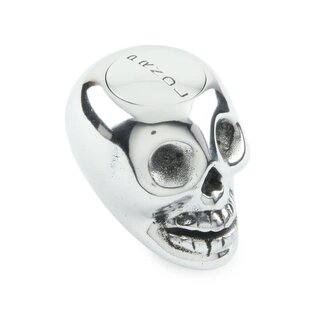 Lokar Aluminum Skull Shift Knob with Push Button Lock-Out - Polished