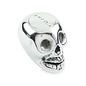 Lokar Aluminum Skull Shift Knob with Push Button Lock-Out - Polished