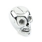 Lokar Aluminum Skull Shift Knob with Push Button Lock-Out - Polished