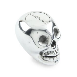 Lokar Aluminum Skull Shift Knob with Push Button Lock-Out - Polished