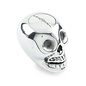 Lokar Aluminum Skull Shift Knob with Push Button Lock-Out - Polished