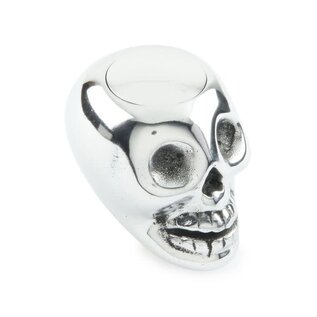 Lokar Aluminum Skull Shift Knob with Push Button Lock-Out - Polished