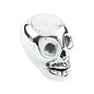 Lokar Aluminum Skull Shift Knob with Push Button Lock-Out - Polished
