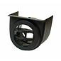 Vintage Air Double Vane Under Dash Louver - All Black- 49393-VUL