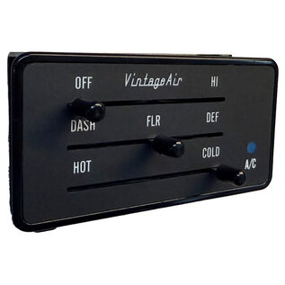 Vintage Air Gen IV & 5 ProLine 3-Lever Rectangular Control Panel - Horizontal