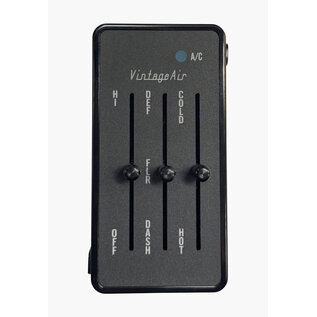 Vintage Air Gen IV & 5 ProLine 3-Lever Rectangular Control Panel - Vertical