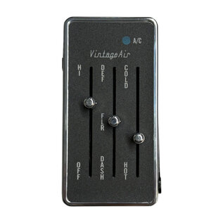 Vintage Air Gen IV & 5 ProLine 3-Lever Rectangular Control Panel - Vertical