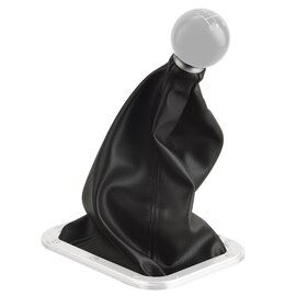 Lokar Hi-Top Shifter Boots - Bezel w/ Boot (for Rectangle Ring) - 3/8-24 Thread