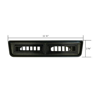 Vintage Air Under Dash Slimline Dual Black Louver Bezel Kit - 492097