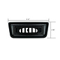 Vintage Air Under Dash Slimline Single Black Louver Bezel Kit - 492098
