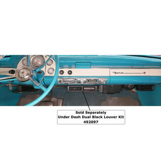 Vintage Air Under Dash Slimline Single Black Louver Bezel Kit - 492098