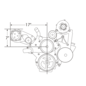 Alan Grove Components Compressor Bracket - LS Truck - Low Profile - Passenger Side - 140R