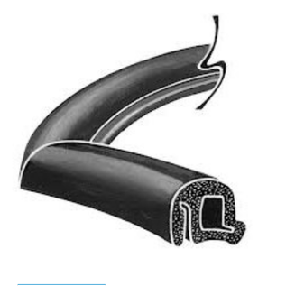 Vintique, Inc. 1941-48 Ford Sedan Bonded Rubber Trunk Seal - 21A-7043720
