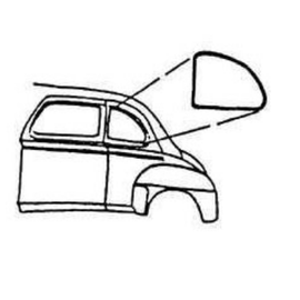 Vintique, Inc. 1933-34 Ford 5-Window Coupe Rubber 1/4" Window Seals - 40-773540-S