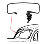 Vintique, Inc. 1937-39 Ford Coupe, Sedan & Pickup Rubber Windshield Seal - 78-701290