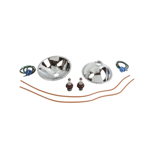 Vintique, Inc. 1935-36 Ford Pass & 1935-39 P/U Halogen Headlight Reflector Kit - 48-13027-QK12