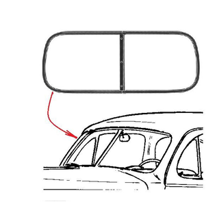 Vintique, Inc. 1941-48 Ford Windshield Rubber w/o Chrome Groove - 11A-7003110-A