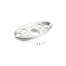 Lokar Oval Billet Aluminum Dash - 32 Ford - VDO, Auto Meter, Ford Masterpiece