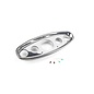 Lokar 5 Gauge Universal Oval Billet Aluminum Dash - AutoMeter Traditional,  and Moon Gauges