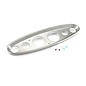 Lokar 6 Gauge Universal Oval Billet Aluminum Dash - AutoMeter Traditional,  and Moon Gauges