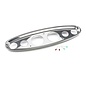 Lokar 6 Gauge Universal Oval Billet Aluminum Dash - AutoMeter Traditional,  and Moon Gauges