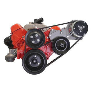 Vintage Air Small Block Chevy Long Water Pump Driver-Side Compressor/Saginaw Power Steering Pump Bracket Kit - 151583