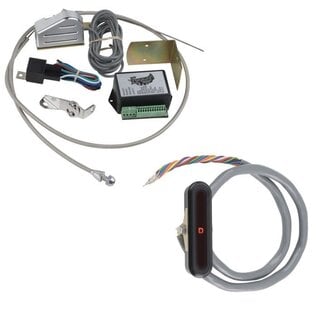 Lokar Billet Aluminum LED Dash Indicator with Sensor Kit - Chrysler 727/904/518 - Vertical Display