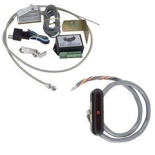Lokar Billet Aluminum LED Dash Indicator with Sensor Kit - 200-4R - Vertical Display