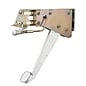 Lokar Under-The-Dash Foot Operated Emergency Brake with Solid Ball Milled Arm - Ball Milled Pedal Style