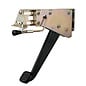 Lokar Under-The-Dash Foot Operated Emergency Brake with Solid Ball Milled Arm - Ball Milled Pedal Style