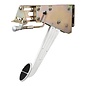 Lokar Under-The-Dash Foot Operated Emergency Brake with Solid Ball Milled Arm - Oval Rubber Insert Pedal Style