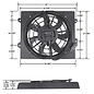 Vintage Air 1987-95 Jeep YJ 16" LoPro™ 500 Watt Brushless Fan/Shroud Kit - 372035