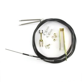 Lokar Transmount Emergency Brake Cables - Black Housing - EC-80TU