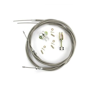 Lokar Universal Emergency Brake Cables - Stainless Housing - EC-80WHT