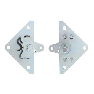 United Pacific 1932 Ford Closed Inside Door Handle Shaft Remote Relay Triangle Set (Pair)