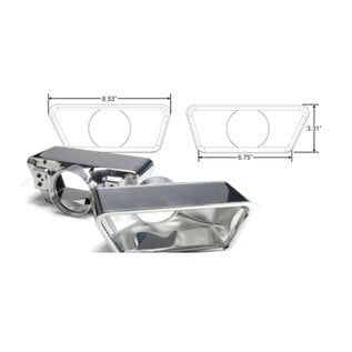Lokar Goolsby Edition Billet Aluminum Exhaust Tips - V-Band Clamp