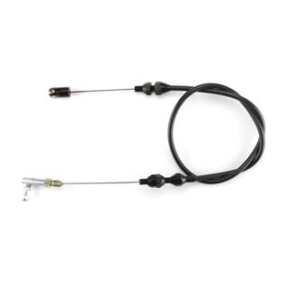 Lokar Standard Hi-Tech Throttle Cable - Black Fittings - Black Housing
