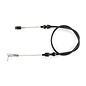 Lokar Standard Hi-Tech Throttle Cable - Black Fittings - Black Housing