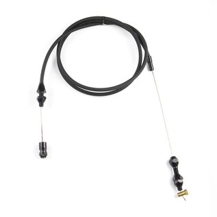 Lokar GM Tuned Port '85-'91 & '92-'97 LT1/LT4 Throttle Cable - Black Fittings - Black SS Housing -