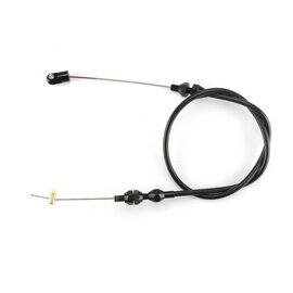 Lokar GM LS1 / Ram Jet 350 Throttle Cable - Black Fittings - Black Housing