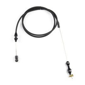 Lokar GM LS1 / Ram Jet 350 Throttle Cable - Black Fittings - Black SS Housing