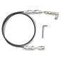 Lokar GM Vortec Throttle Cable - Alum Fittings - Black Housing -