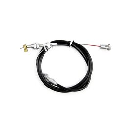 Lokar GM Vortec Throttle Cable - Alum Fittings - Black Housing