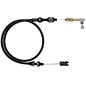 Lokar Blower Drive Throttle Cable 24" Black Fittings Black Stainless Housing
